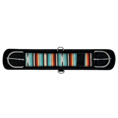 Pony girth serape teal wide - pony,